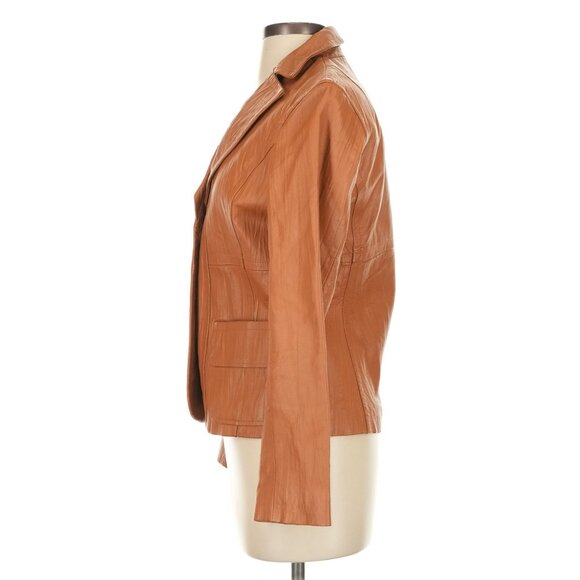 Vtg Wilsons Leather Beaded Paisley Blazer Leather Jacket | Boho Coastal Cowgirl - Picture 6 of 14